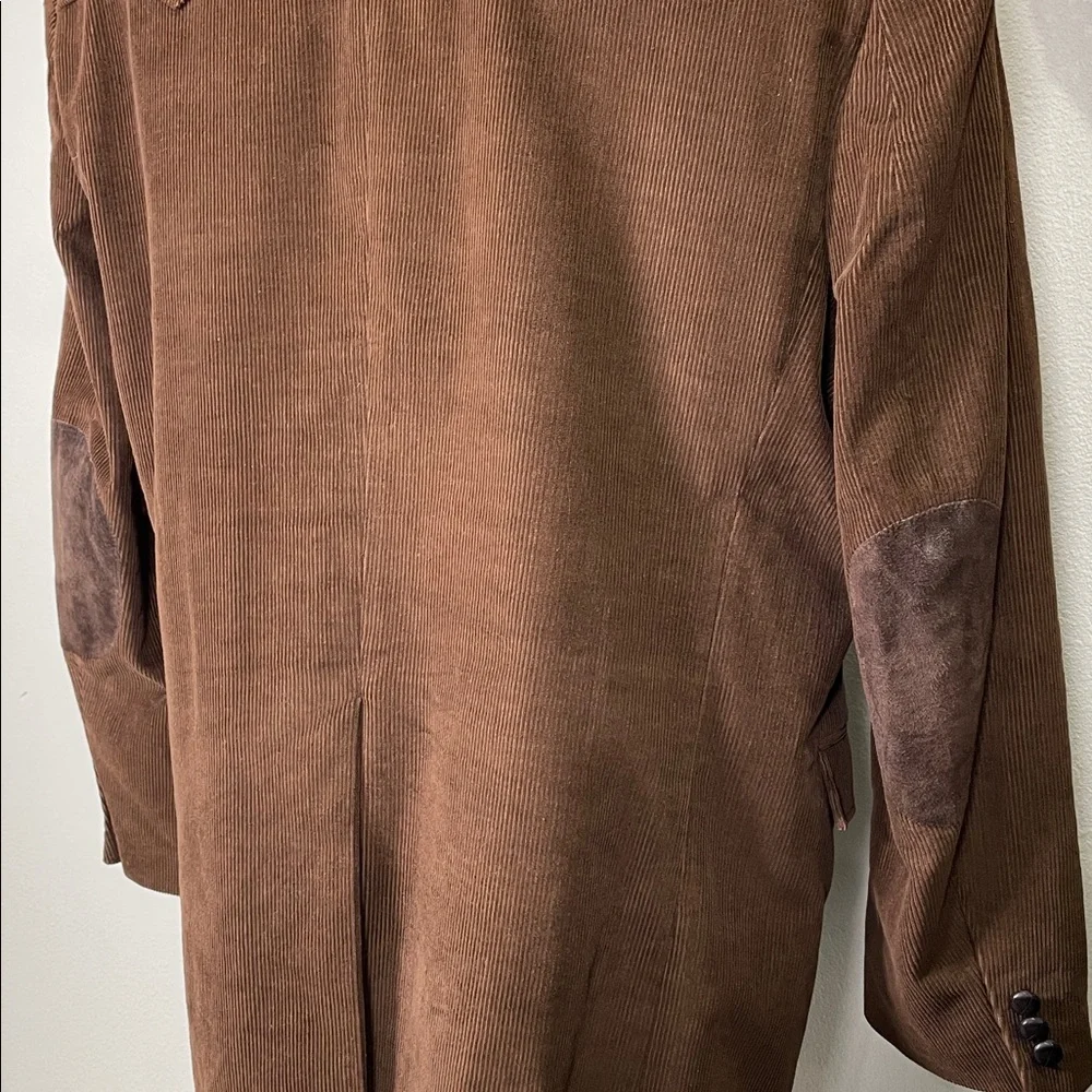 Vintage Brown Corduroy Blazer Mens Size 46R Western Cowboy Jacket Sport Coat